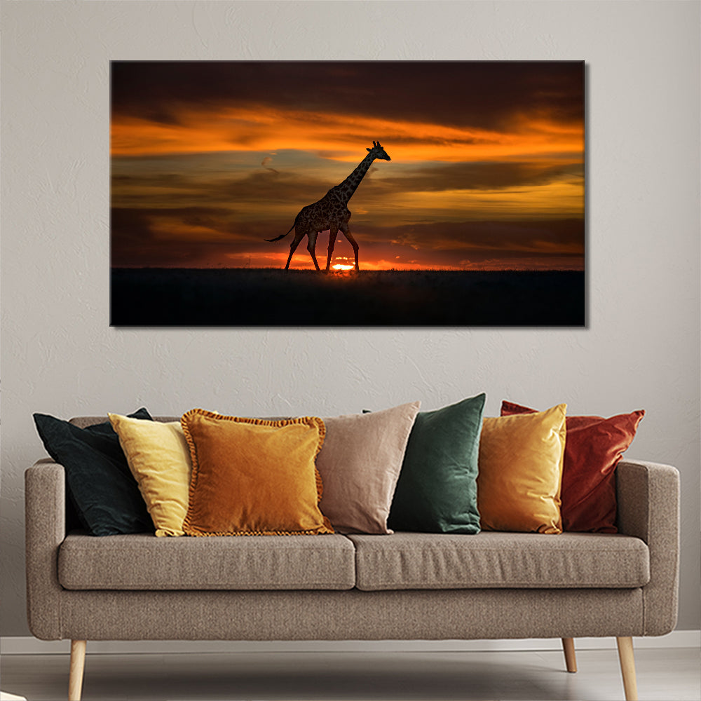 Giraffe in Sunrise