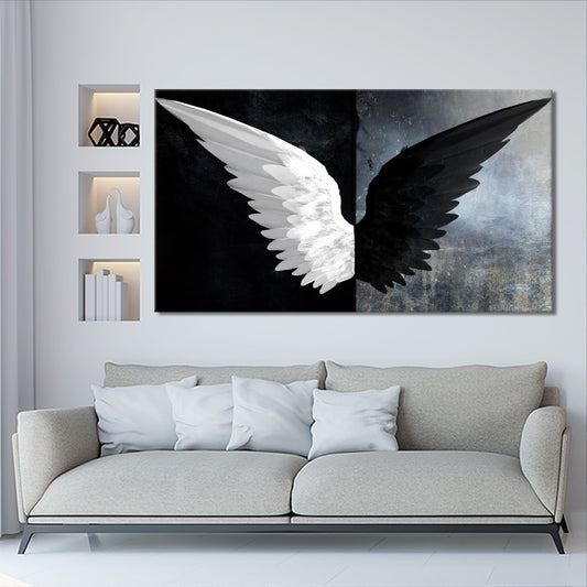 Black and white wings