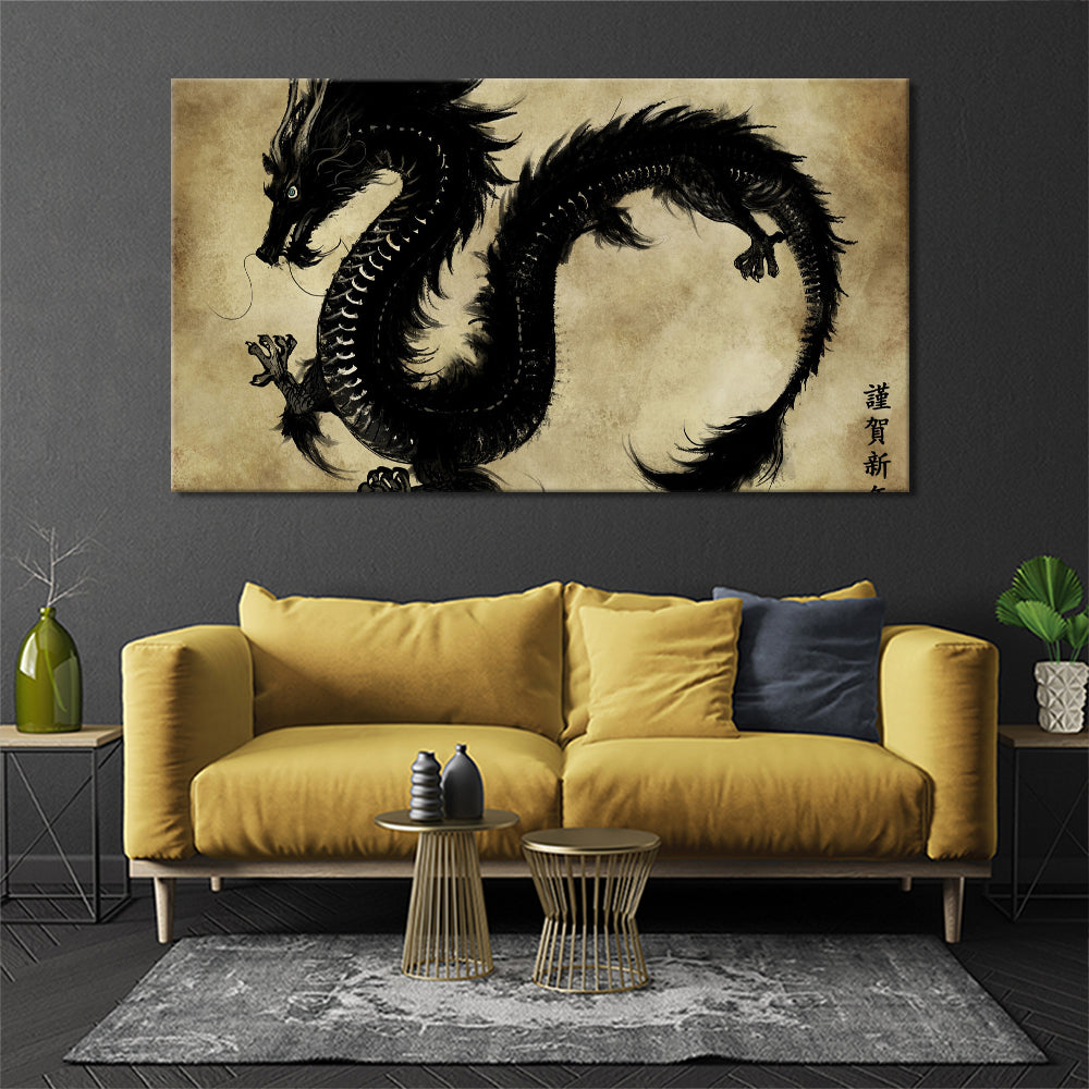 Chinese black dragon