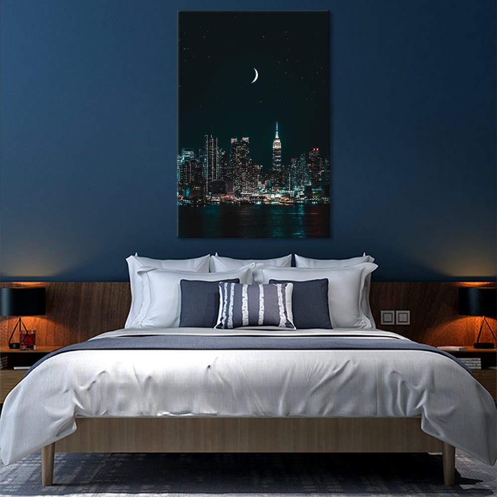 Moonlit Manhattan