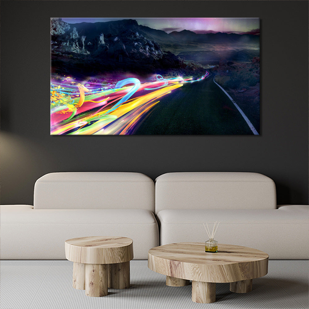 Colourful road