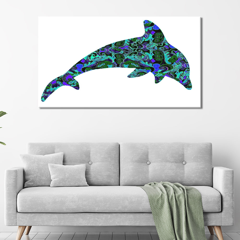 Abstract dolphin