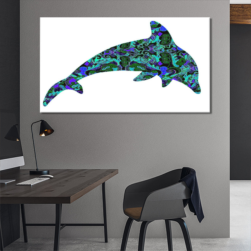 Abstract dolphin