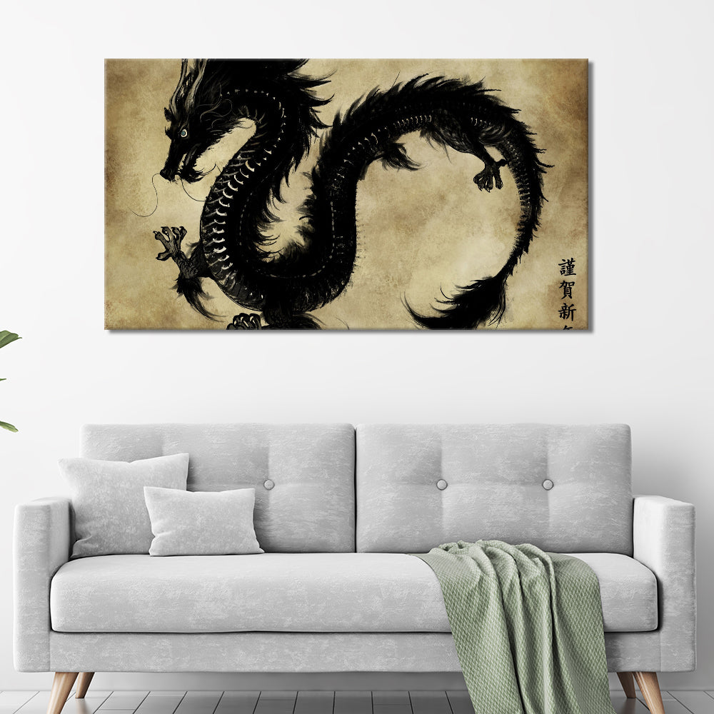 Chinese black dragon