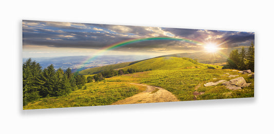 Rainbow Over Mountains