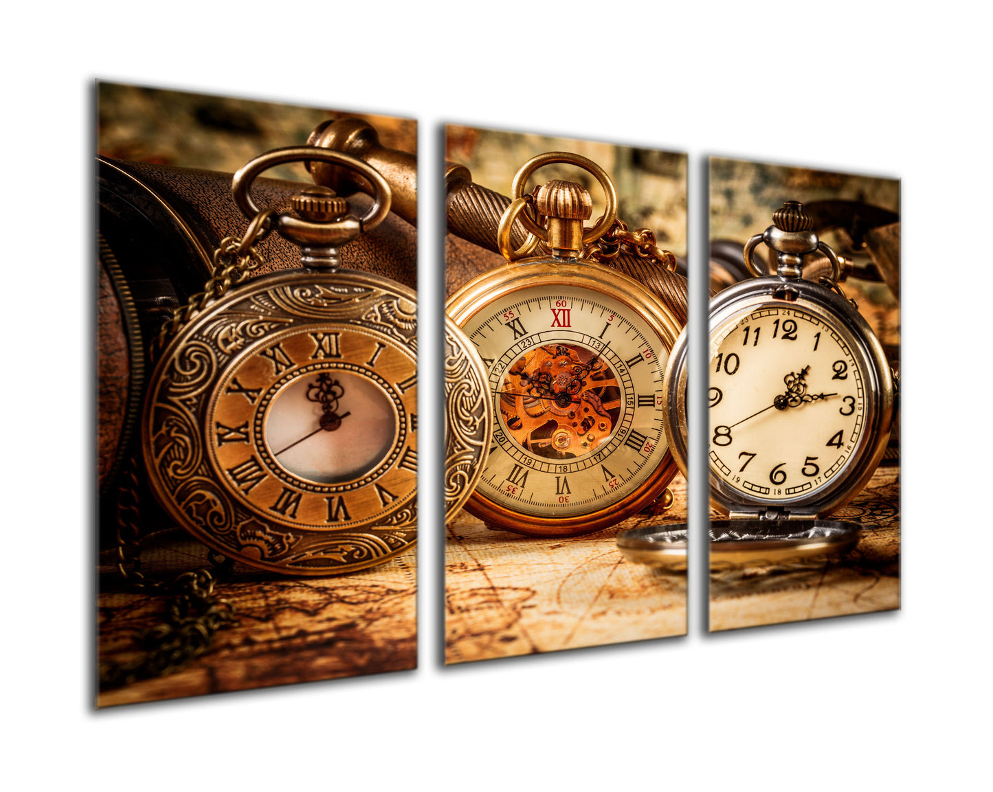 Three pocket watches