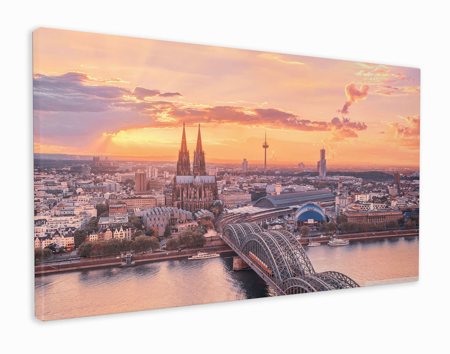 Cologne at sunset