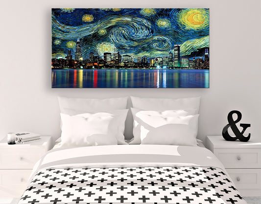 Van Gogh Starry Skyline