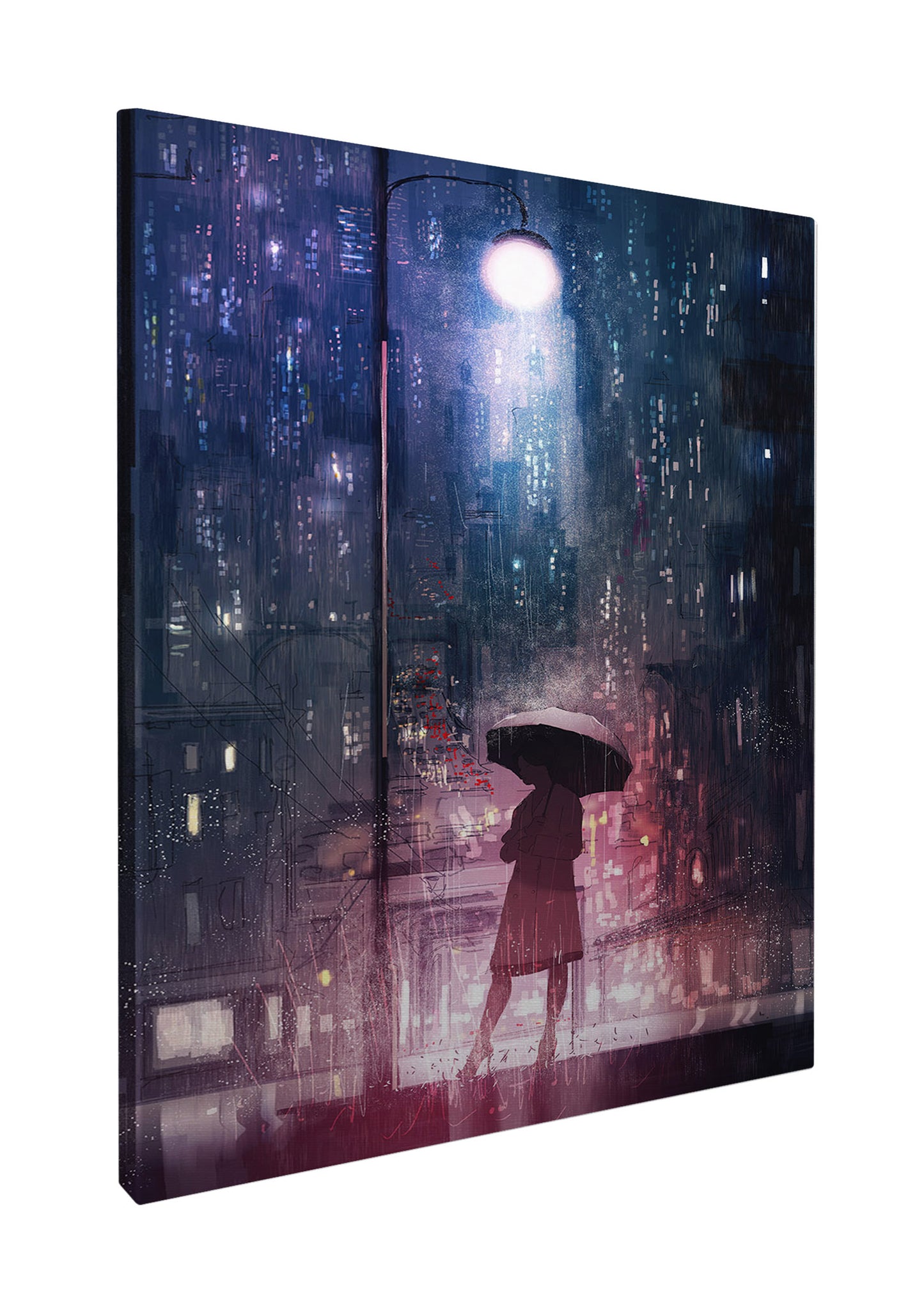 lady in the rain