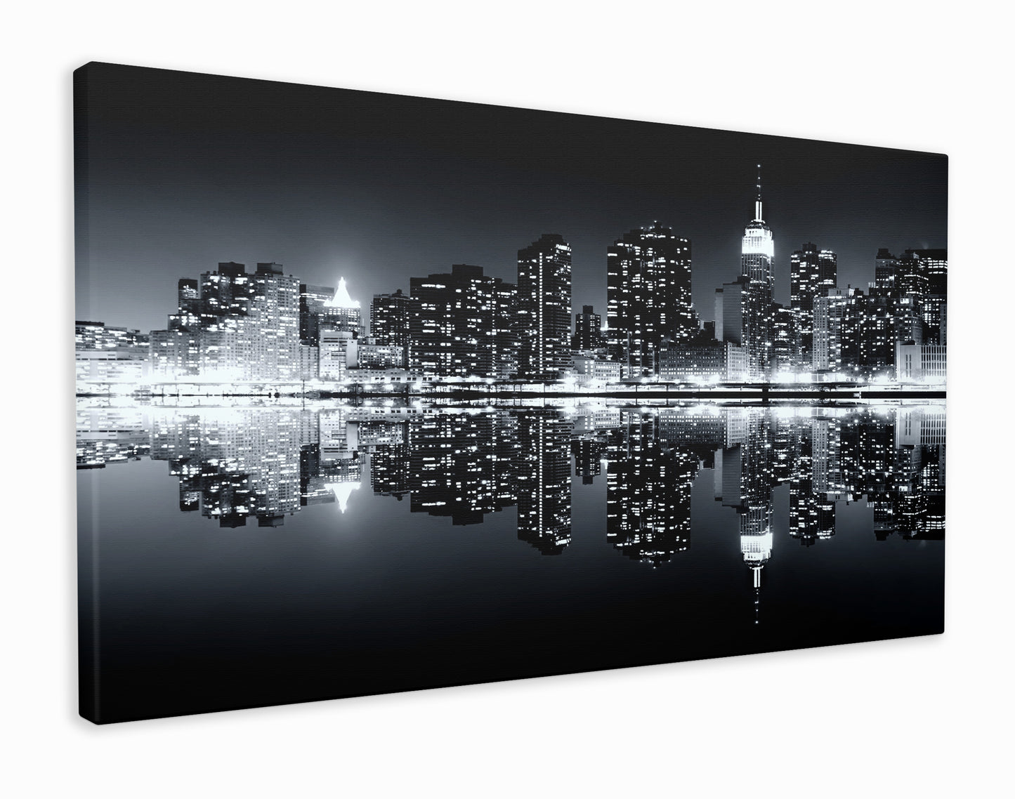 New York skyline reflection