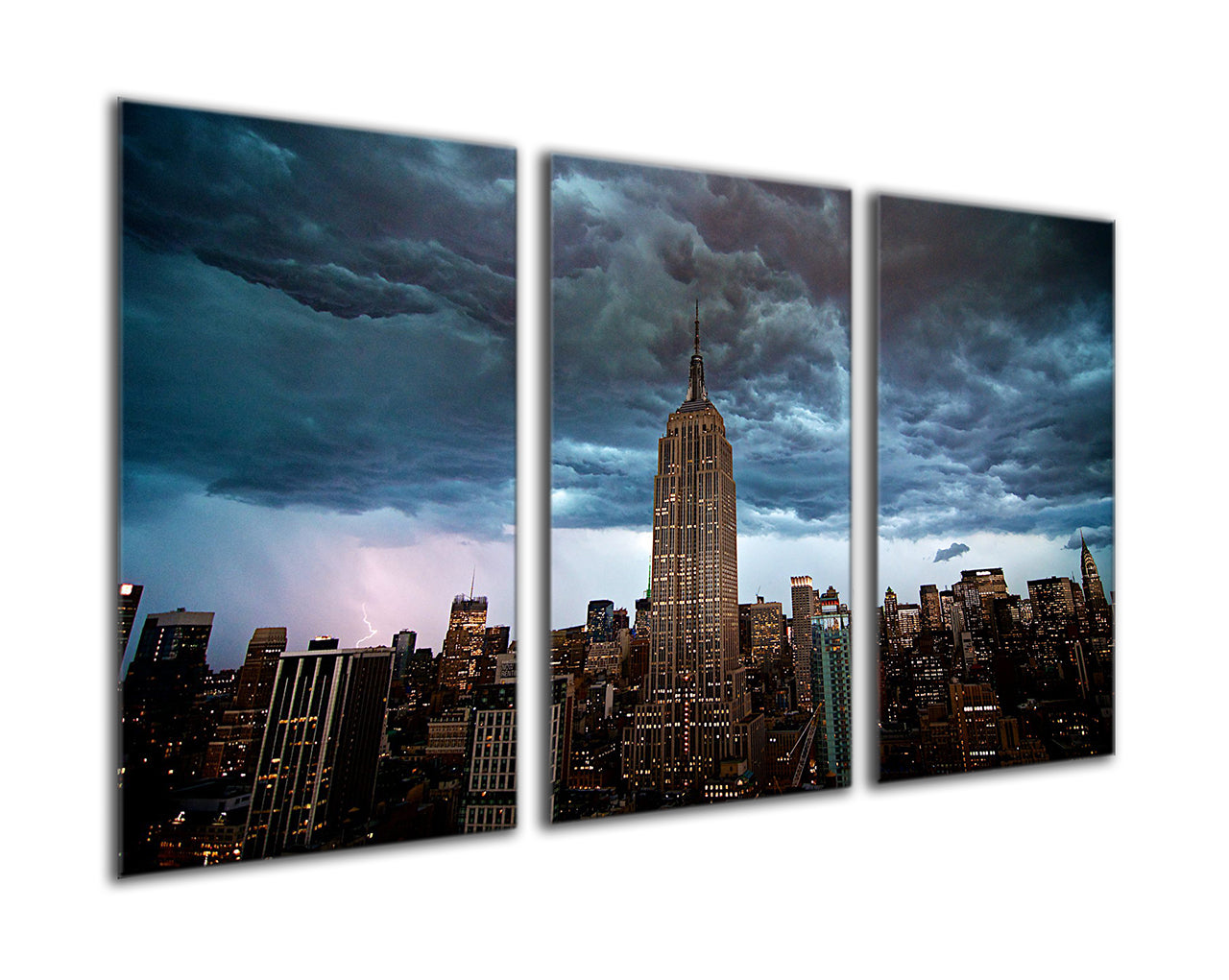 Stormy Manhattan skyline