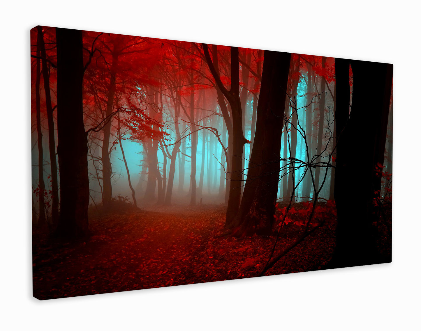 Mystical red forest