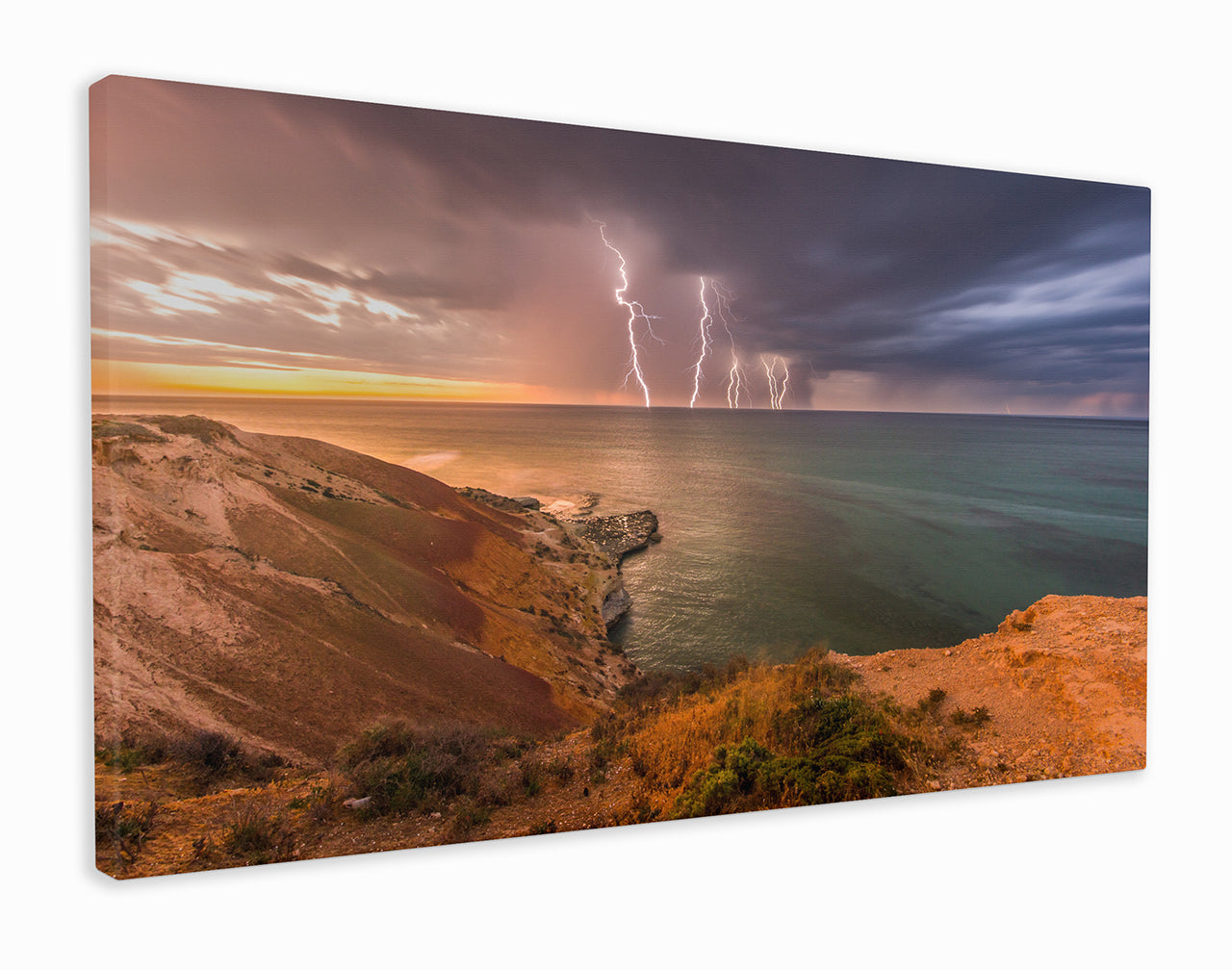 Thunderstorm over the ocean