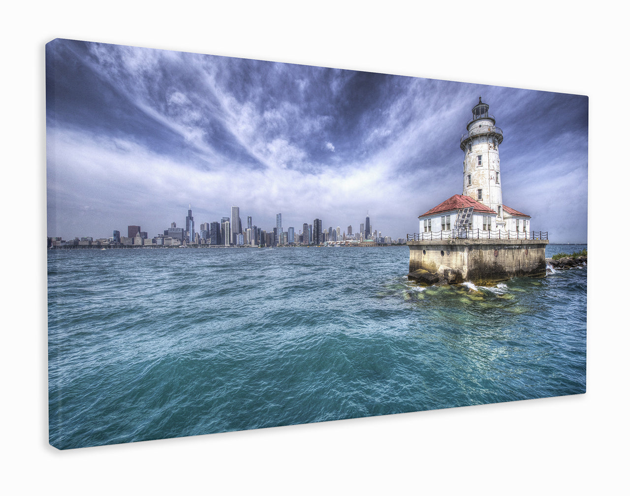 Lake Michigan harbour lighthouse