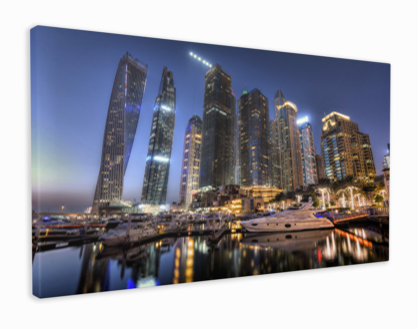 Dubai harbour and skyline