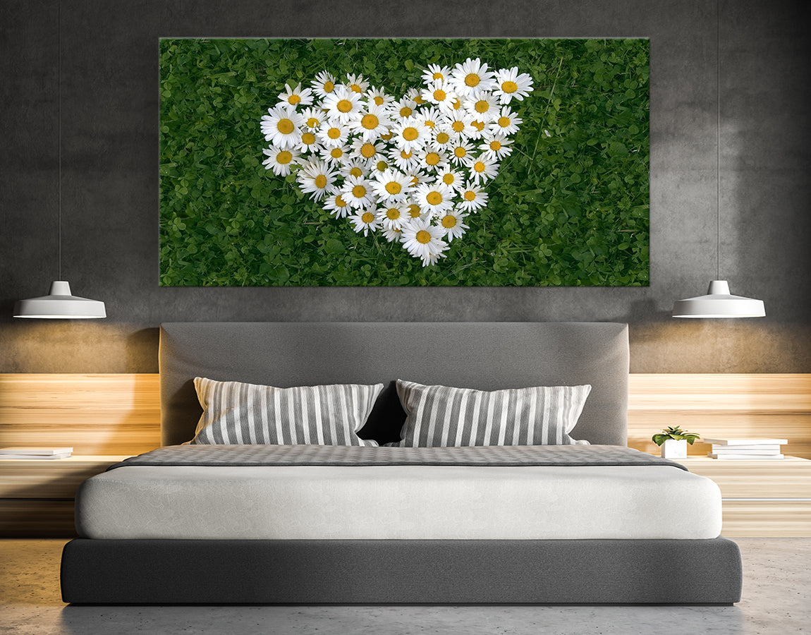 Heart of daisies