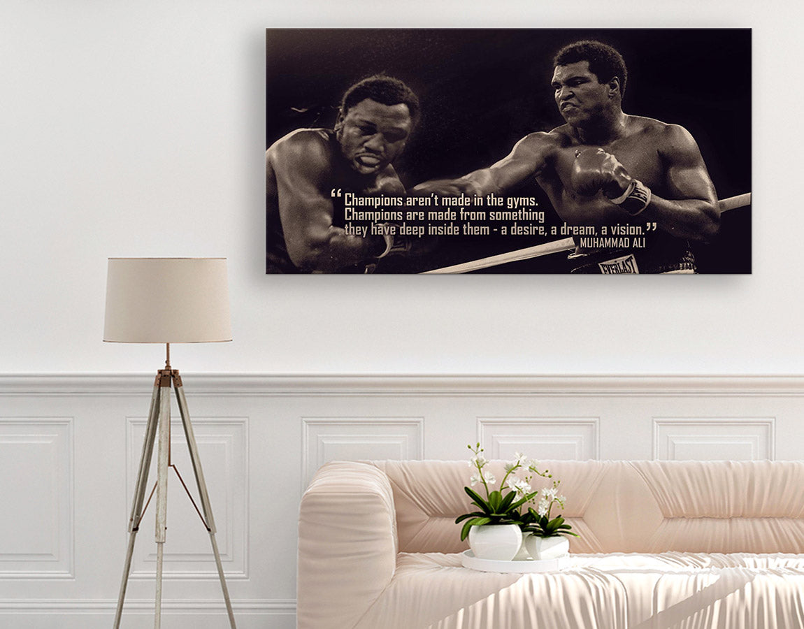 Champions quote Ali